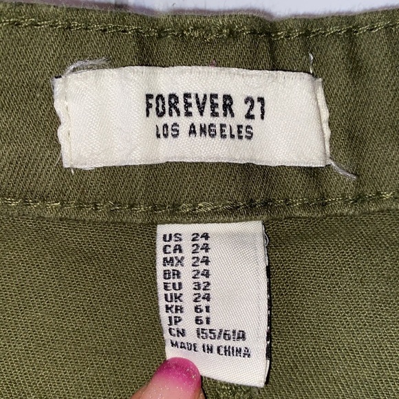 Forever 21 Army Green Skirt - Picture 4 of 5